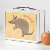 Lunch Box Drôle armadillo joyeux dessin animé (En situation)