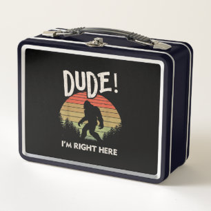 Lunch Box Drôle Bigfoot Dude Je suis ici Camping & Randonn
