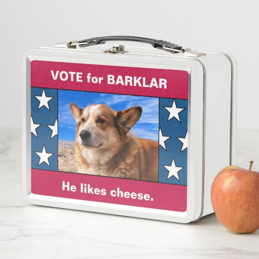 Lunch Box Drôle Campagne politique Ajouter votre animal de c (En situation)