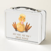 Lunch Box Drôle Canard Joué Wink Joyeux Smile Cartoon (Dos)