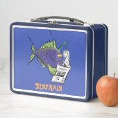 Lunch Box Drôle caricature de poisson de pêcheur (En situation)