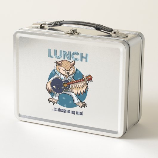 Lunch Box Drôle Déjeuner De Chouette Est Toujours Sur Mon Es (Devant)
