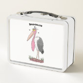 Lunch Box Drôle dessin animé de cigogne en marabou (Dos)