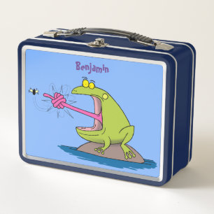 Lunch Box Drôle dessin animé de grenouille et mouche