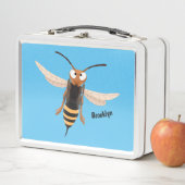Lunch Box Drôle dessin animé de guêpe à cornet en colère (En situation)