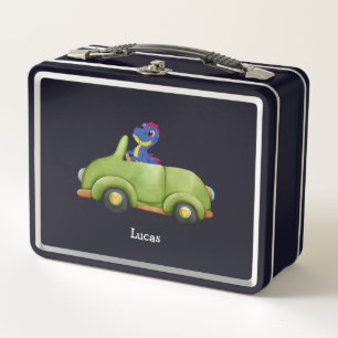 Lunch Box Drôle dinosaure antique voiture d'anniversaire Éco