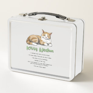 Lunch Box Drôle Kitty sagesse