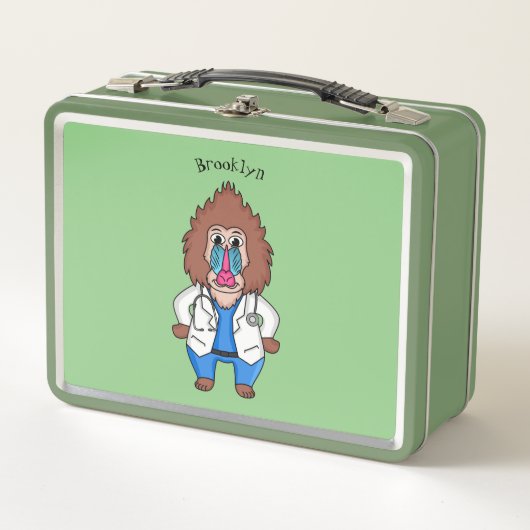 Lunch Box Drôle manuel dessin d'un médecin (Devant)