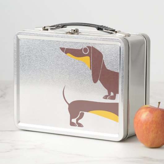Lunch Box Drôle mignon dachshund pour parent chien long (En situation)