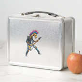 Lunch Box Drôle Punk Giraffe, Rock'n Roll Goth Giraffe, Guit (En situation)