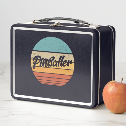 Lunch Box Drôle Retro classique Pinball cadeau (En situation)
