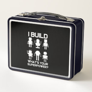 Lunch Box Drôle Robotique Ingénieur Construire Robots Love