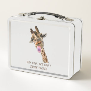 Lunch Box Drôle Tongue Giraffe Out et Jouer Wink Cartoon 