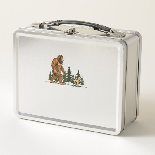 Lunch Box Drôle Whippet Bigfoot Chien Marcher Chien Maman Pa (Devant)