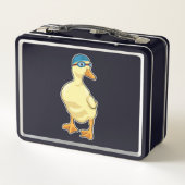 Lunch Box Duck at Swimming with Swimming goggles (Dos)