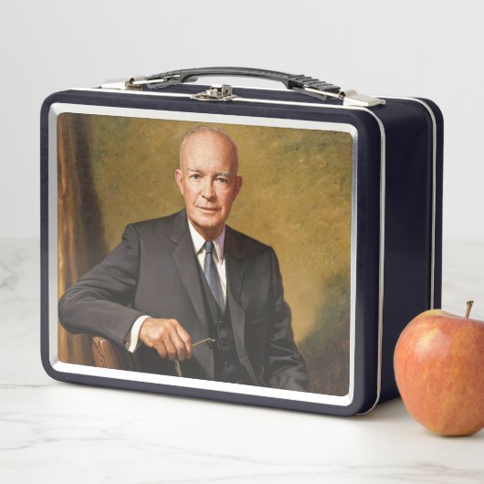 Lunch Box Dwight Eisenhower Président Portrait de la Maison  (En situation)