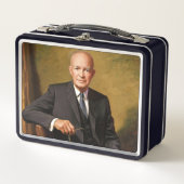 Lunch Box Dwight Eisenhower Président Portrait de la Maison  (Devant)