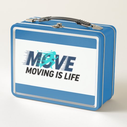 Lunch Box Dynamic logo with runner silhouette and text Move (Devant)