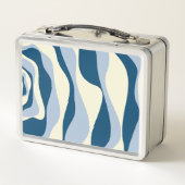 Lunch Box Ebb et flux 4 - Bleu foncé, Bleu clair et Crème (Dos)