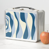 Lunch Box Ebb et flux 4 - Bleu foncé, Bleu clair et Crème (En situation)