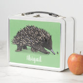 Lunch Box Echidna mignonne avec dessin animé d'abeille (En situation)