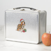 Lunch Box Éclairage de Noël Père Noël Treeing Walker Coonhou (En situation)