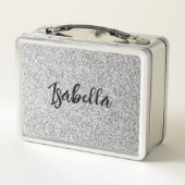 Lunch Box Éclaircissements de parties scintillant gris argen (Dos)