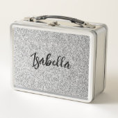 Lunch Box Éclaircissements de parties scintillant gris argen (Devant)