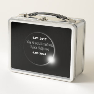 Lunch Box Éclipse solaire double date 2024 et 2017