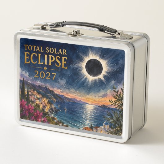 Lunch Box Éclipse solaire totale 2027 Méditerranée (Devant)