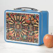 Lunch Box Eco-Friendly Bleu clair "Aztec Dream" Enfants Lunc (En situation)