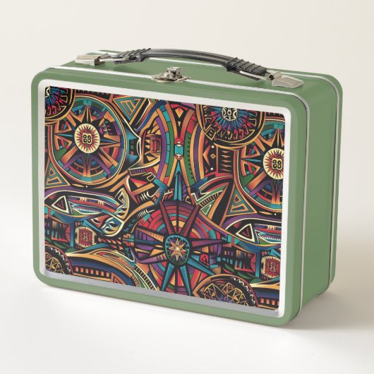 Lunch Box Eco-Friendly vert "Chronique des Anciens" Lun (Devant)