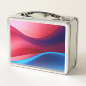 Lunch Box École abstraite bleu foncé violet (Dos)