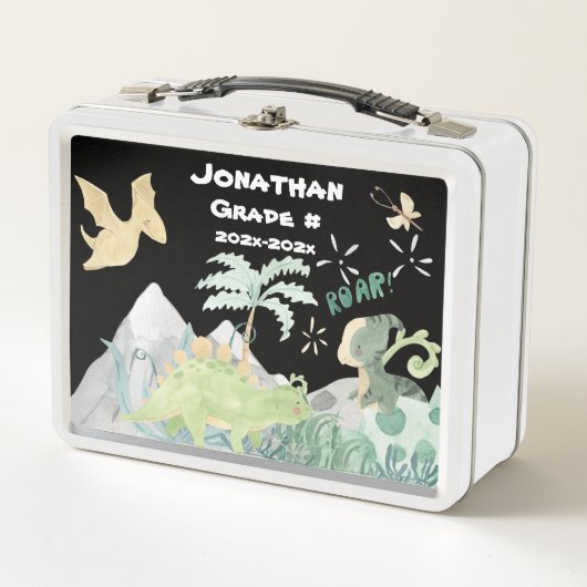 Lunch Box École Cute Dinosaur (Devant)