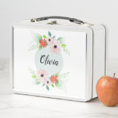 Lunch Box École des fleurs d'aquarelles florales (En situation)