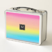 Lunch Box Ecole Monogramme Arc-en-ciel (Dos)