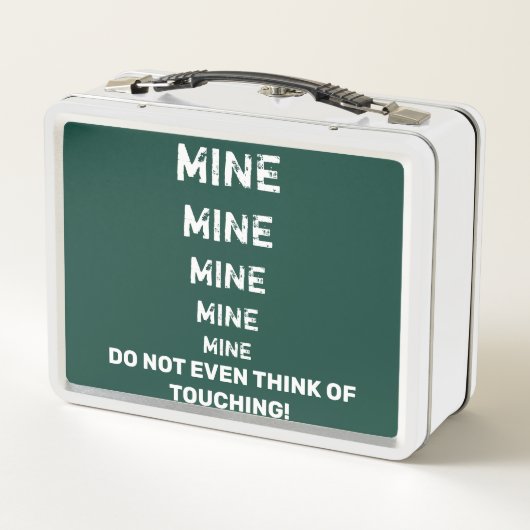 Lunch Box Écouter le panneau de signalisation Ne pas toucher (Dos)