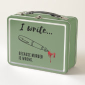 Lunch Box Écrire parce que le meurtre est faux (Devant)