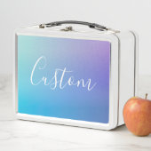 Lunch Box Écriture de script modifiable moderne | Ombre colo (En situation)