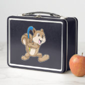 Lunch Box Écureuil au hockey sur gazon avec bâton (En situation)