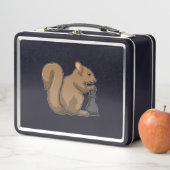 Lunch Box Écureuil aux échecs avec pièce d'échecs Évêque (En situation)