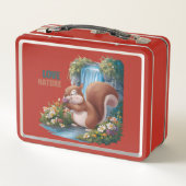 Lunch Box Écureuil Drôle Amour de la Nature (Dos)