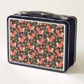 Lunch Box Écureuil mou et Motif feuille d'automne (Dos)