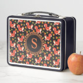 Lunch Box Écureuil mou et Motif feuille d'automne (En situation)