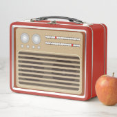 Lunch Box Effet radio rétro de nouveauté (En situation)