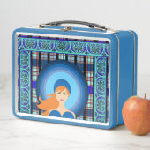 Lunch Box Élégance Chic Pays Plaid (En situation)