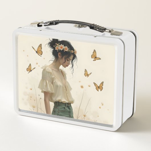 Lunch Box Élégance douce dans une danse papillon (Dos)