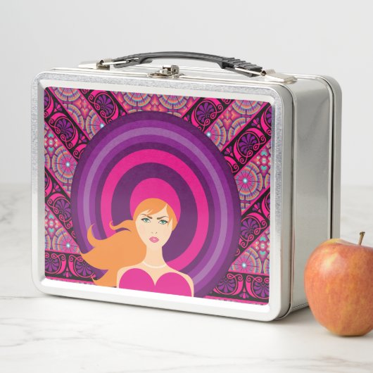 Lunch Box Élégance rose mignonne (En situation)