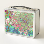 Lunch Box Élégant Corail et Chartreuse Limelight Hydrangea (Dos)