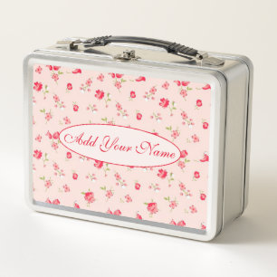 Lunch Box Élégant Floral Moderne Ajouter Votre Texte